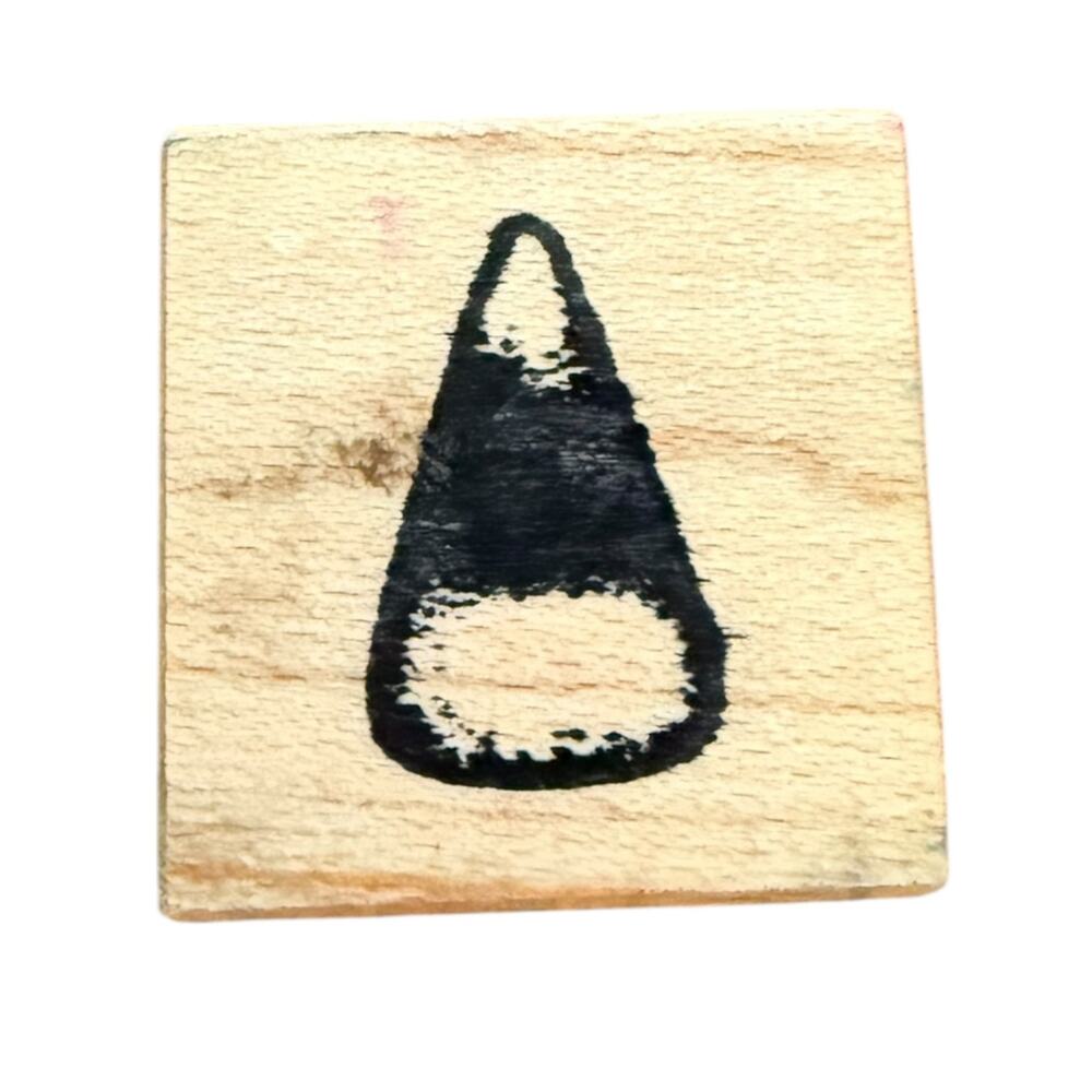 Candy Corn Mini Unbranded Rubber Stamp